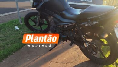 Fotos de Motocicleta com mais de R$ 160 mil em dívidas é apreendida pela PM em Maringá
