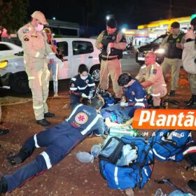 Fotos de Motociclista com drogas sofre ferimentos gravíssimos após acidente, em Maringá