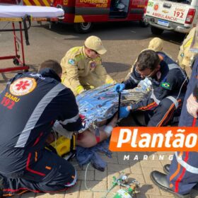 Fotos de Motociclista fica gravemente ferido após acidente na BR-376, em Maringá