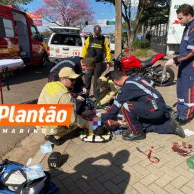 Fotos de Motociclista fica gravemente ferido após acidente na BR-376, em Maringá