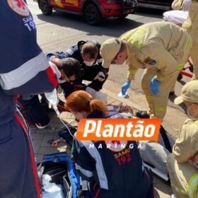 Fotos de Motociclista fica gravemente ferido após acidente na BR-376, em Maringá