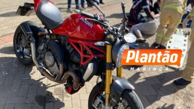 Fotos de Motociclista fica gravemente ferido após acidente na BR-376, em Maringá