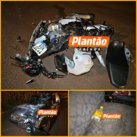 Fotos de Motociclista fica gravemente ferido após colisão frontal em Sarandi