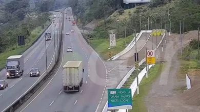 Fotos de Ônibus utiliza área de escape da BR-376; Veja o vídeo