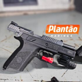 Pelotão de Choque apreende três pistolas e drogas em Maringá Foto 3 Fotos de Pelotão de Choque apreende três pistolas e drogas em Maringá