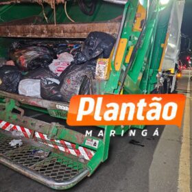 Fotos de Trabalhador tem perna prensada por caminhão de lixo em Sarandi