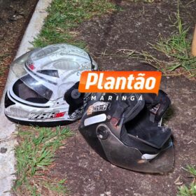 Fotos de Acidente entre moto e caminhão deixa jovem em estado gravíssimo em Maringá