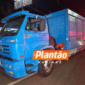 Fotos de Acidente entre moto e caminhão deixa jovem em estado gravíssimo em Maringá