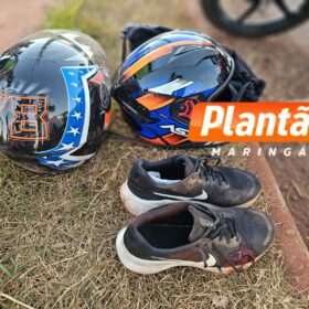 Acidente entre moto e caminhão deixa motociclista gravemente ferido em Maringá Foto 1 Fotos de Acidente entre moto e caminhão deixa motociclista gravemente ferido em Maringá