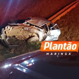 Acidente na BR-376 deixa três feridos em Maringá; uma vítima está em estado gravíssimo Foto 1 Fotos de Acidente na BR-376 deixa três feridos em Maringá; uma vítima está em estado gravíssimo