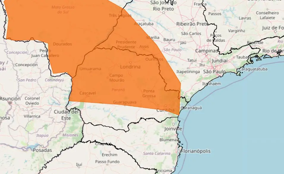 Alerta de perigo de tempestade é disparado para 324 cidades do Paraná; veja lista completa Foto 2 Fotos de Alerta de perigo de tempestade é disparado para 324 cidades do Paraná; veja lista completa