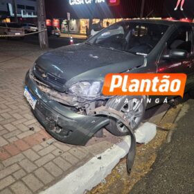 Câmera flagra capotamento no centro de Maringá; pedestre quase é atingido Foto 1 Fotos de Câmera flagra capotamento no centro de Maringá; pedestre quase é atingido