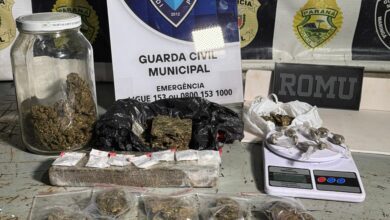 Fotos de Casal é preso com drogas durante patrulhamento da ROMU em Sarandi