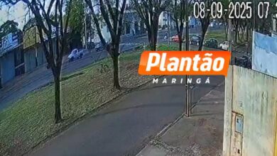 Fotos de Colisão entre motocicletas deixa dois feridos no Contorno Sul em Maringá