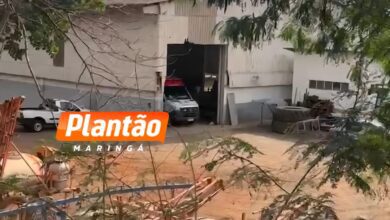 Fotos de Homem fica gravemente ferido ao cair de telhado de 7 metros em Maringá