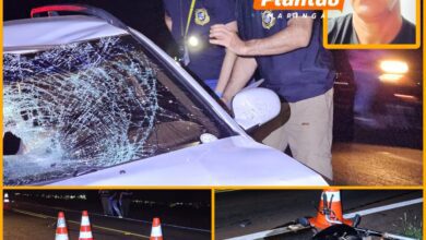 Fotos de Homem morre atropelado enquanto empurrava motocicleta 