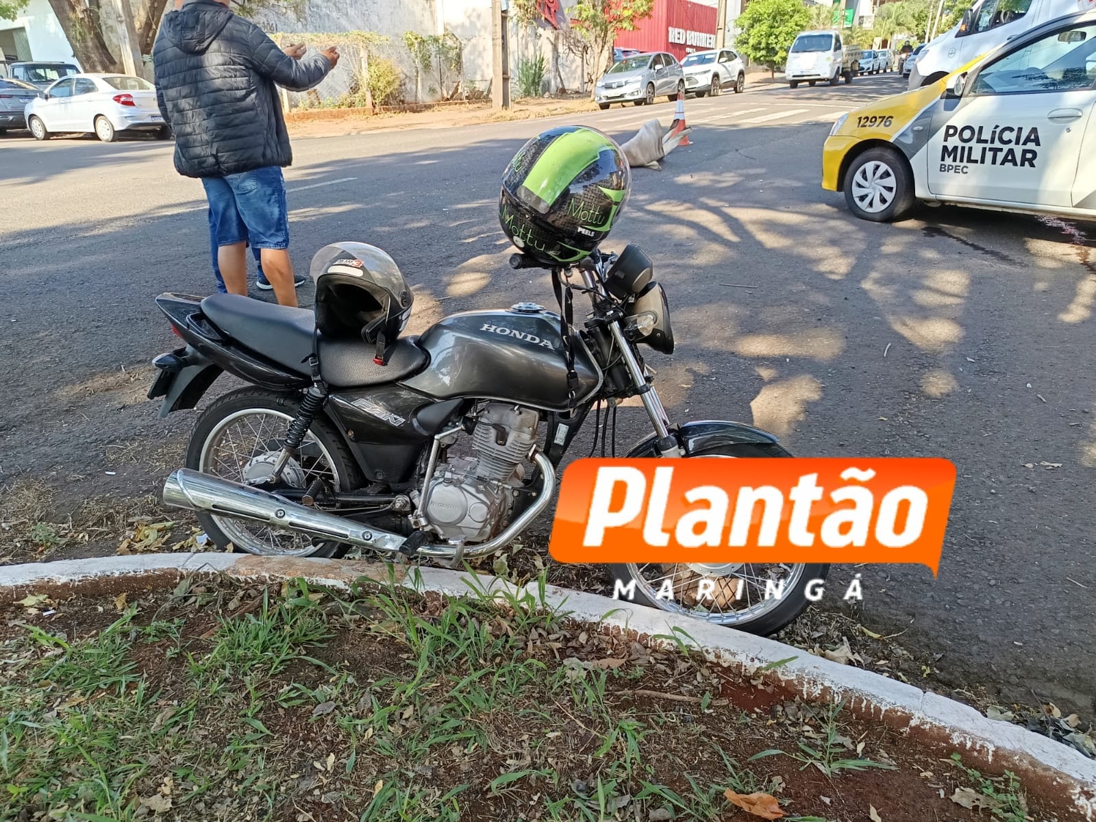 Fotos de Idosa é arremessada ao ser atropelada por moto em Maringá