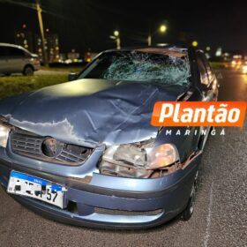 Após ser derrubado por motorista que fugiu do local, motociclista é atropelado por outro veículo em Maringá Foto 7 Fotos de Após ser derrubado por motorista que fugiu do local, motociclista é atropelado por outro veículo em Maringá