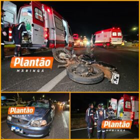Após ser derrubado por motorista que fugiu do local, motociclista é atropelado por outro veículo em Maringá Foto 10 Fotos de Após ser derrubado por motorista que fugiu do local, motociclista é atropelado por outro veículo em Maringá