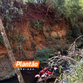 Adolescente sofre acidente ao pular de corda córrego em Maringá Foto 4 Fotos de Adolescente sofre acidente ao pular de corda córrego em Maringá