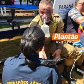 Policiais Militares salvam idosa e criança com Síndrome de Down de incêndio em Mandaguaçu Foto 4 Fotos de Policiais Militares salvam idosa e criança com Síndrome de Down de incêndio em Mandaguaçu