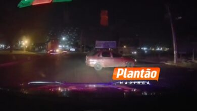 Fotos de Traficante é preso após intensa perseguição policial em Maringá; câmera da viatura região a fuga