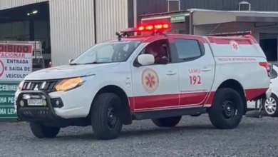 Fotos de Trabalhador tem perna esmagada por caminhão em empresa de Maringá