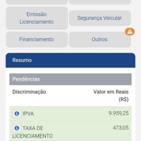 Veículo com mais de meio milhão em dívidas é apreendido em Maringá Foto 2 Fotos de Veículo com mais de meio milhão em dívidas é apreendido em Maringá