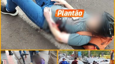 Fotos de Acidente com patinete deixa mulher com laceração no braço em Maringá