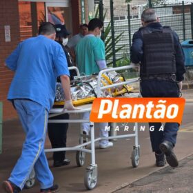 Adolescente da entrada no Hospital Universitário de Maringá após ser baleado nas costas Foto 1 Fotos de Adolescente da entrada no Hospital Universitário de Maringá após ser baleado nas costas