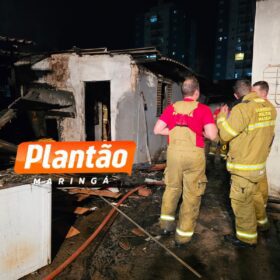 Após discussão com mulher homem coloca fogo na residência do casal em Maringá Foto 1 Fotos de Após discussão com mulher homem coloca fogo na residência do casal em Maringá