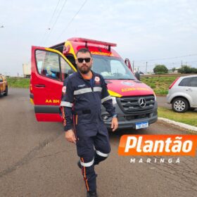 Câmera flagra capotamento após colisão em Maringá Foto 3 Fotos de Câmera flagra capotamento após colisão em Maringá