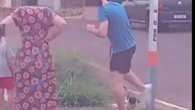 Fotos de Câmera flagra homem agredindo cachorro em condomínio de Maringá; tutor é multado em R$ 4 mil e preso