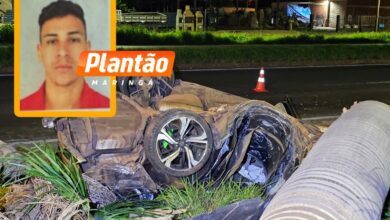 Fotos de Carro dobra ao meio e arranca coqueiro em acidente que matou jovem, em Sarandi