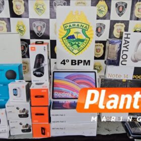 Fotos de Casal é preso após roubo a transportadora em Maringá