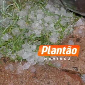 Fotos de Chuva de granizo atinge Maringá e região durante a madrugada