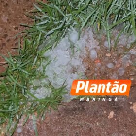 Fotos de Chuva de granizo atinge Maringá e região durante a madrugada