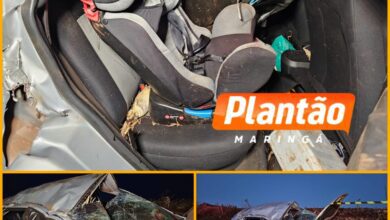 Fotos de Desespero na PR-323: criança de 2 anos é socorrida de helicóptero após capotamento