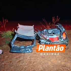 Fotos de Duas pessoas morrem e seis ficam feridas em grave acidente na PR-317, entre Maringá e Campo Mourão