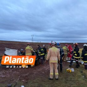 Fotos de Duas pessoas morrem e várias ficam feridas em grave acidente na PR-317 entre Campo Mourão e Maringá