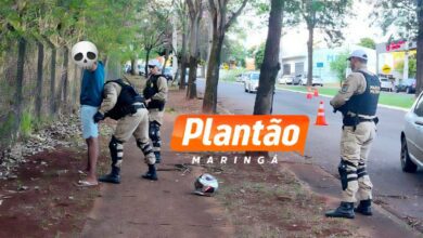Fotos de Homem com mandado de prisão por tráfico de drogas é preso durante blitz em Maringá