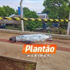 Fotos de Homem é encontrado morto com ferimentos na cabeça na frente do Centro POP, em Maringá