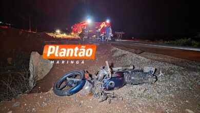 Fotos de Motociclista fica em estado gravíssimo após colisão na PR-317, em Maringá