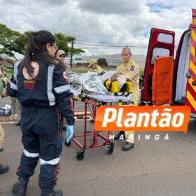 Motociclista sofre ferimentos graves após colisão com carro em Maringá Foto 1 Fotos de Motociclista sofre ferimentos graves após colisão com carro em Maringá