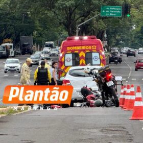 Motociclista sofre ferimentos graves após colisão com carro em Maringá Foto 5 Fotos de Motociclista sofre ferimentos graves após colisão com carro em Maringá