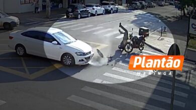 Fotos de Motorista avança preferencial e causa acidente no Centro de Maringá