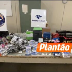 Receita Federal apreende veículo com mercadorias irregulares após tentativa de fuga em alta velocidade em Maringá Foto 2 Fotos de Receita Federal apreende veículo com mercadorias irregulares após tentativa de fuga em alta velocidade em Maringá