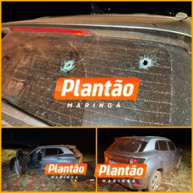 Traficante é vítima de uma tentativa de assalto e tem carro crivado de balas entre Maringá e Floresta Foto 6 Fotos de Traficante é vítima de uma tentativa de assalto e tem carro crivado de balas entre Maringá e Floresta