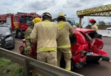 Fotos de Colisão violenta entre Paiçandu e Maringá deixa duas motoristas feridas