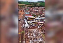 Fotos de 432 pessoas são atendidas após tornado em Rio Bonito do Iguaçu